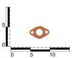 Прокладка патрубка насосу водяного ВАЗ 2101-07, 2121 корок  "саксофона"