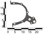 Прокладка насоса масляного Daewoo Lanos, Nubira, Chevrolet Aveo, Lacetti 16V DOHC (Elring, 0,5 мм)