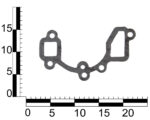 Прокладка насосу водяного ГАЗ 2410, 3110, 3302 дв. 402 "напівмісяць" (Elring, 0,5 мм)