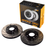Диск гальмівний передній DAEWOO LANOS, NEXIA, SENS; OPEL ASTRA F, CORSA, VECTRA A 13" (вент.)  перфорація GRAPHITE Line