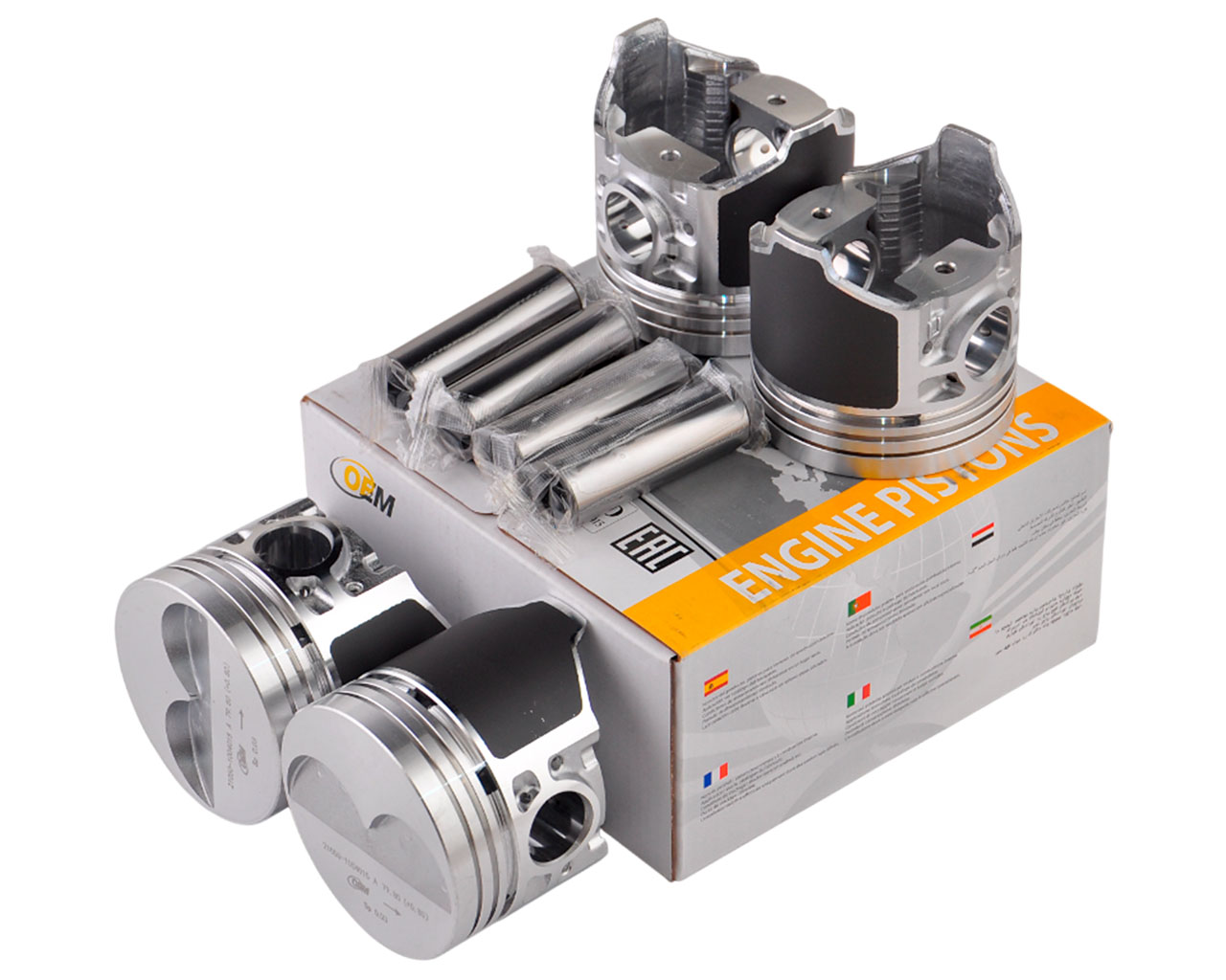 Поршень двигуна ВАЗ 2105 (79,8 ) (+0,80) (поршень, палець) група A (к-т 4 шт.) Поршень двигуна ВАЗ 2105 (79,8 ) (+0,80) (поршень, палець) група A (к-т 4 шт.)